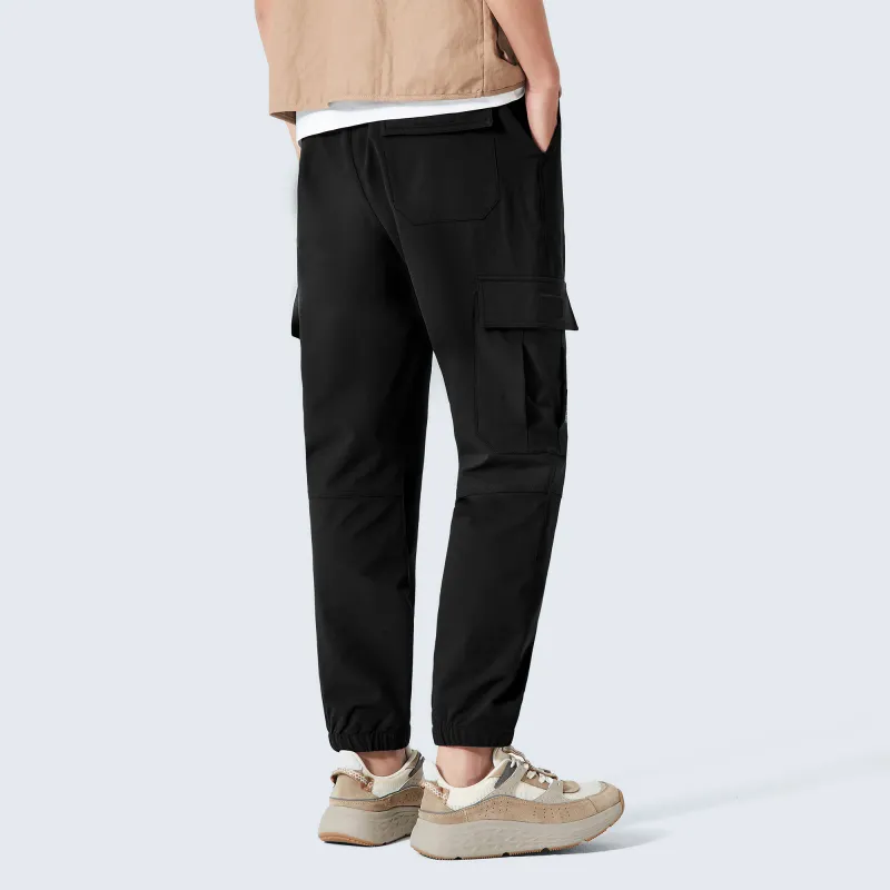 CAMEL Cargo Pants Men Black-3