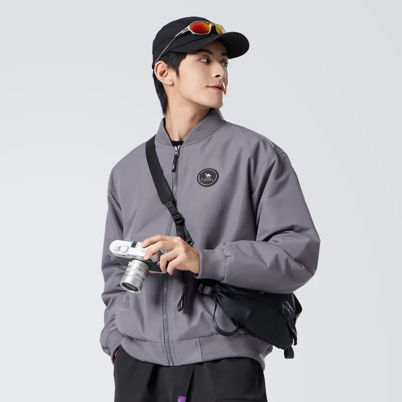 CAMEL Outdoor Commute Loose Fit Air Force Pilot Jacket Thermal Windproof Abrasion Resistant Coat Baseball Jacket Unisex-13