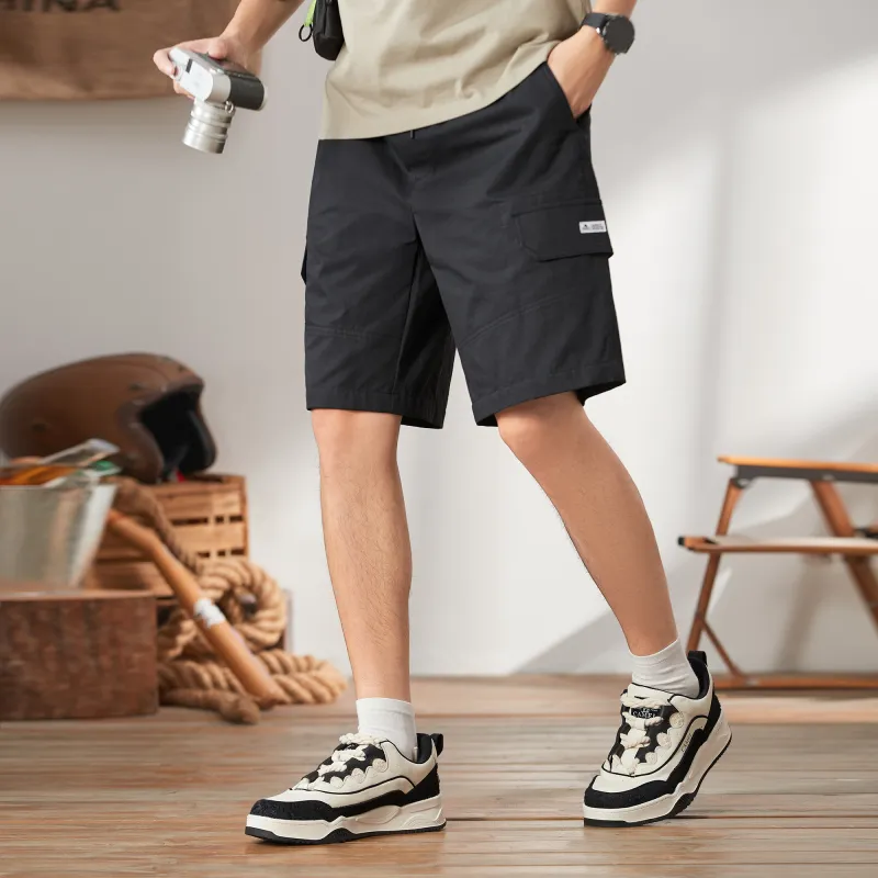 CAMEL Cargo Shorts Men-5