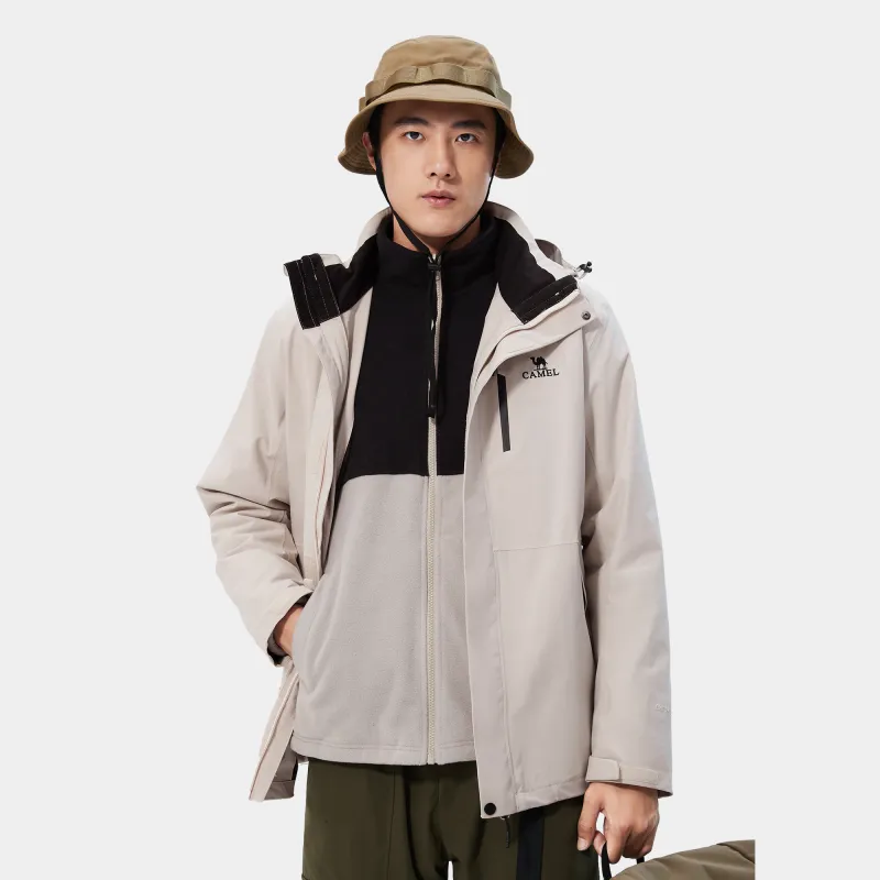 CAMEL All weather Waterproof, Windproof, Breathable, Abrasion Resistant, Thermal Windbreaker Jacket Men's-3