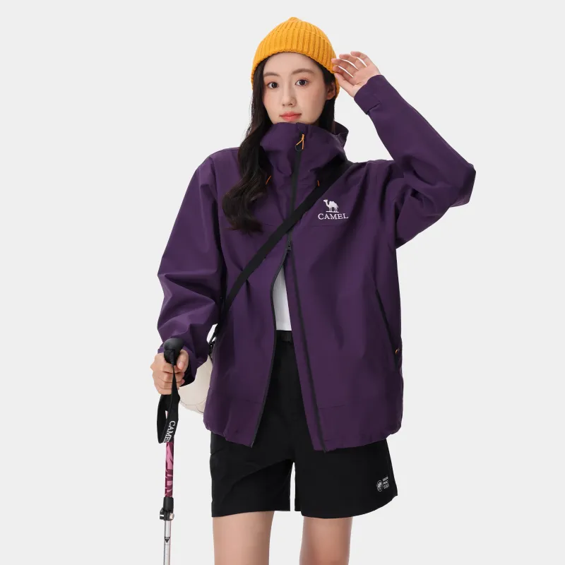 CAMEL All weather Waterproof And Windproof Windbreaker Jacket Unisex-21