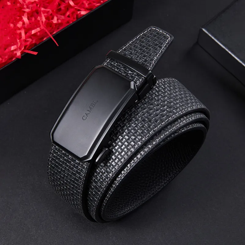 CAMEL Cow Leather Belts Men's Width 3.4cm-2