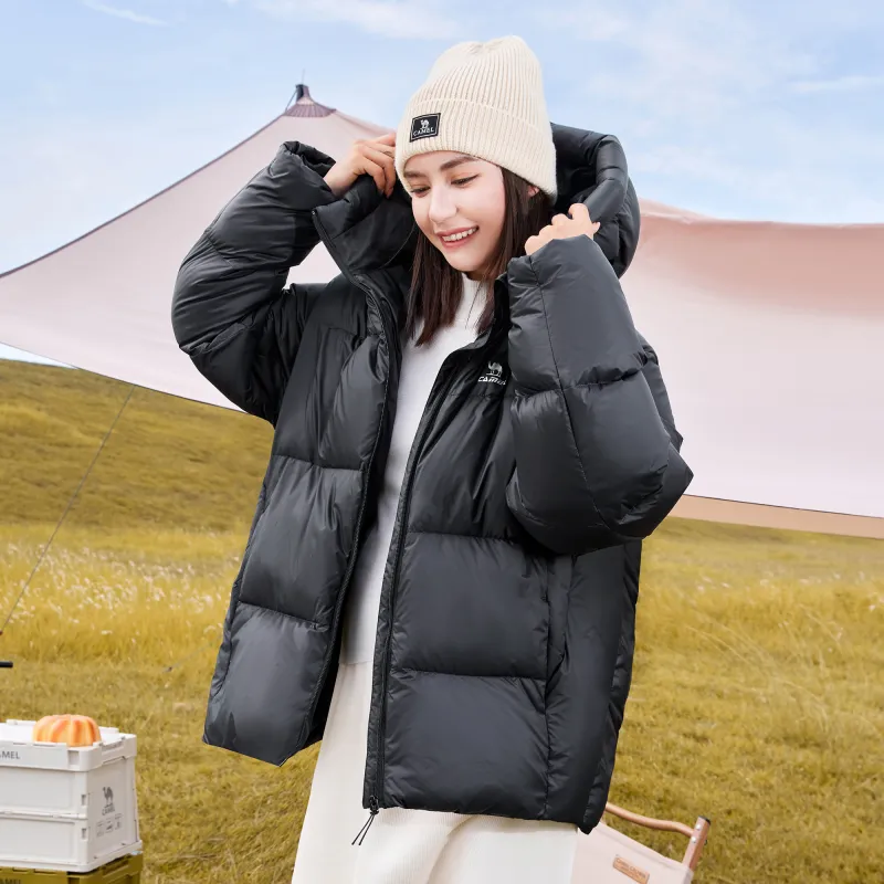 CAMEL Warm Fleece Series Down Jackets Unisex-3