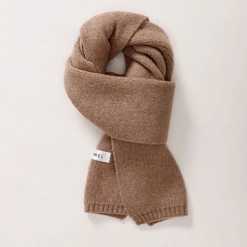 CAMEL Knit Scarves Unisex-2