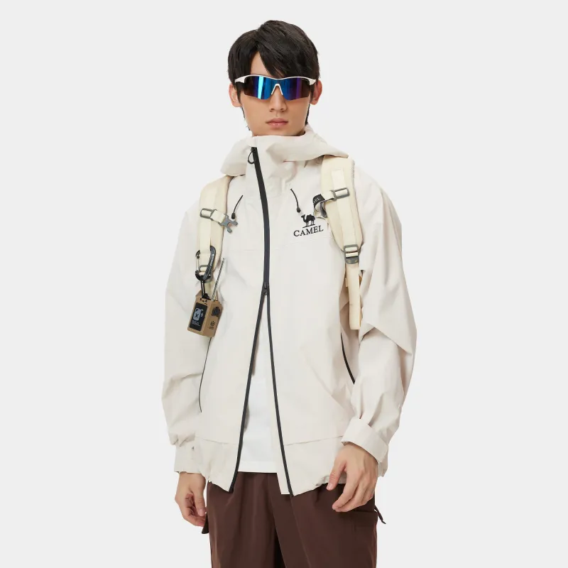 CAMEL All weather Waterproof And Windproof Windbreaker Jacket Unisex-4