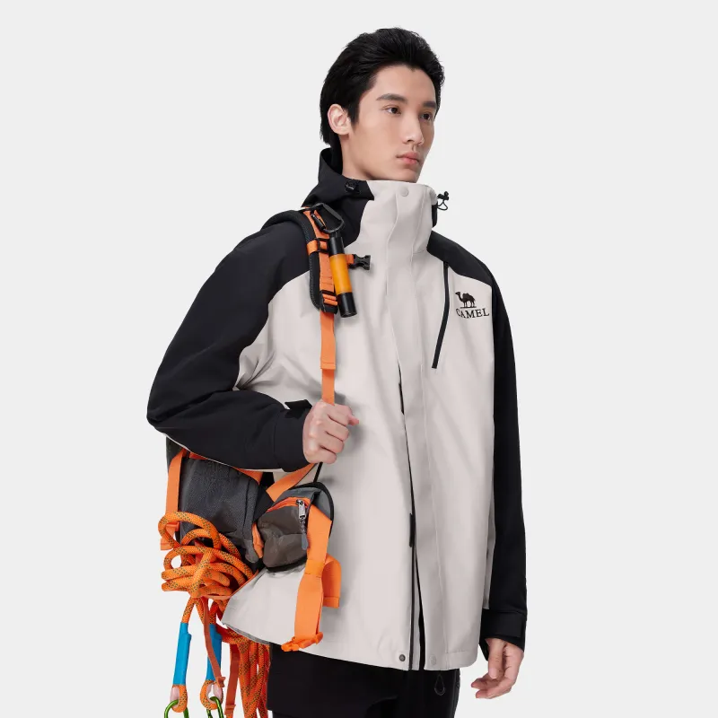 CAMEL Capsule Waterproof, Windproof, Breathable, And Thermal 3 in 1 Windbreaker Jacket Unisex-2