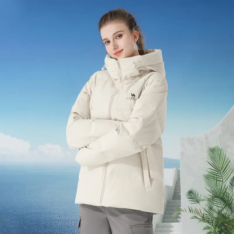 CAMEL Warm Fleece Series Down Jacket Unisex-11