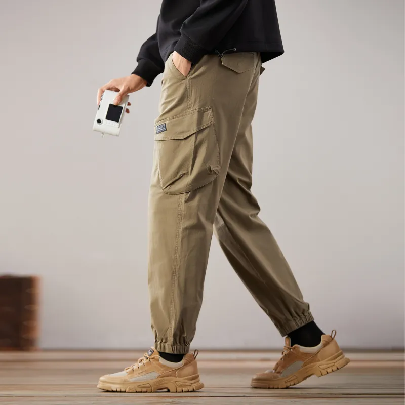 CAMEL Cargo Pants Men-15