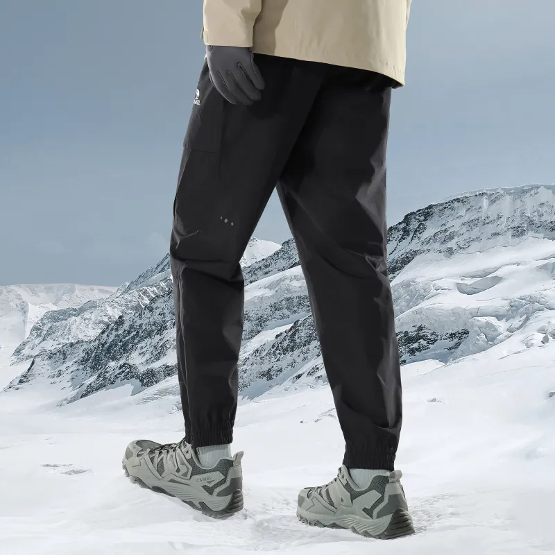 CAMEL Windbreaker Pants Men Phantom Black-4