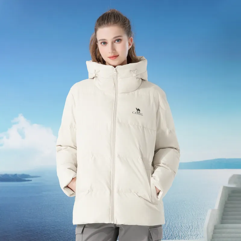 CAMEL Warm Fleece Series Down Jacket Unisex-7