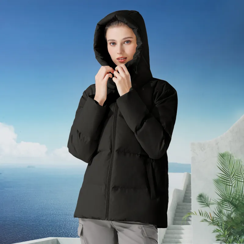 CAMEL Warm Fleece Series Down Jacket Unisex-5