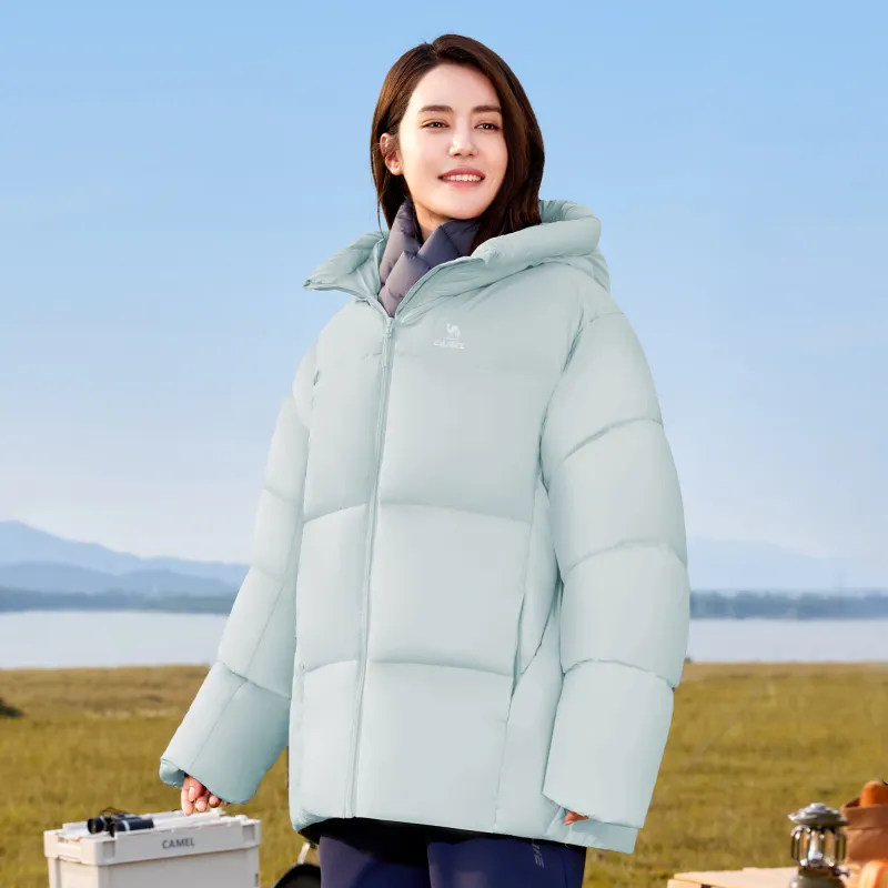 CAMEL Warm Fleece Series Down Jackets Unisex-16