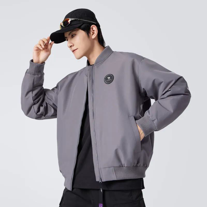 CAMEL Outdoor Commute Loose Fit Air Force Pilot Jacket Thermal Windproof Abrasion Resistant Coat Baseball Jacket Unisex-10