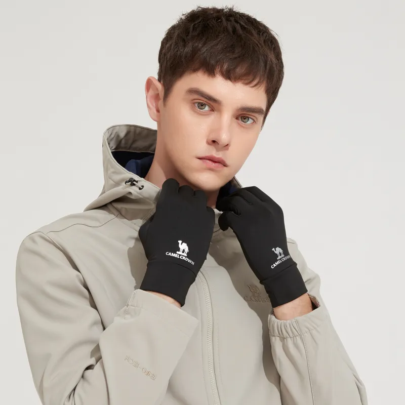 CAMEL Polyester Touchscreen Insulated For Cold Weather Sports Windproof Unisex-2