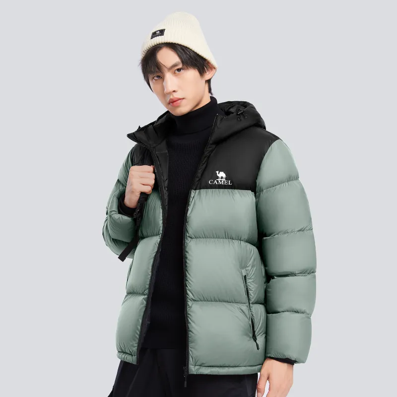 CAMEL Warm Fleece Series Down Jacket Unisex-4