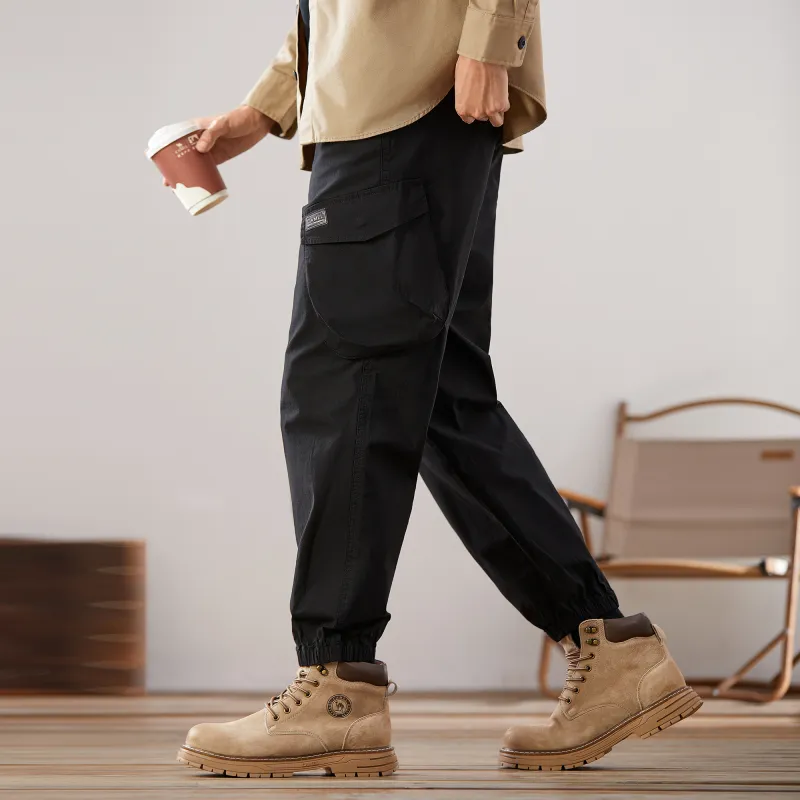 CAMEL Cargo Pants Men-3