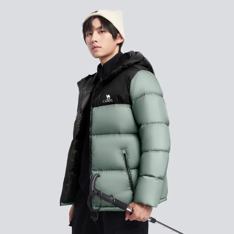 CAMEL Warm Fleece Series Down Jacket Unisex-5