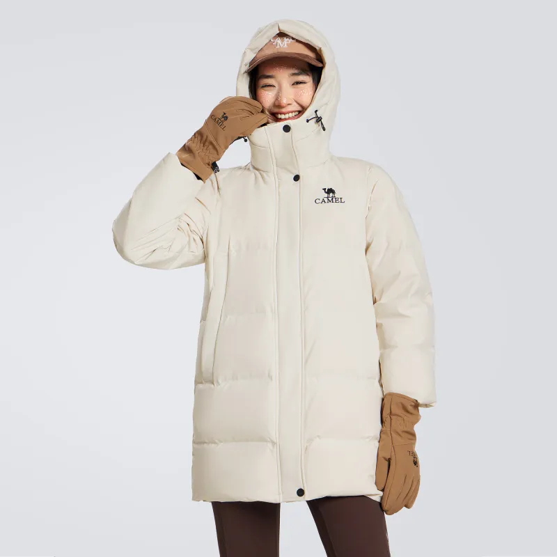 CAMEL Warm Fleece Series Down Jackets Women's-3