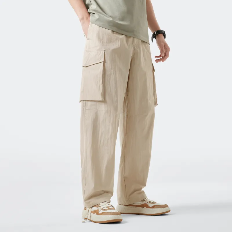 CAMEL Cargo Pants Men-12