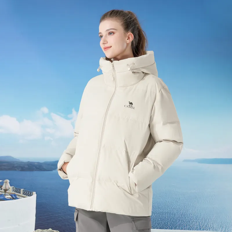 CAMEL Warm Fleece Series Down Jacket Unisex-9