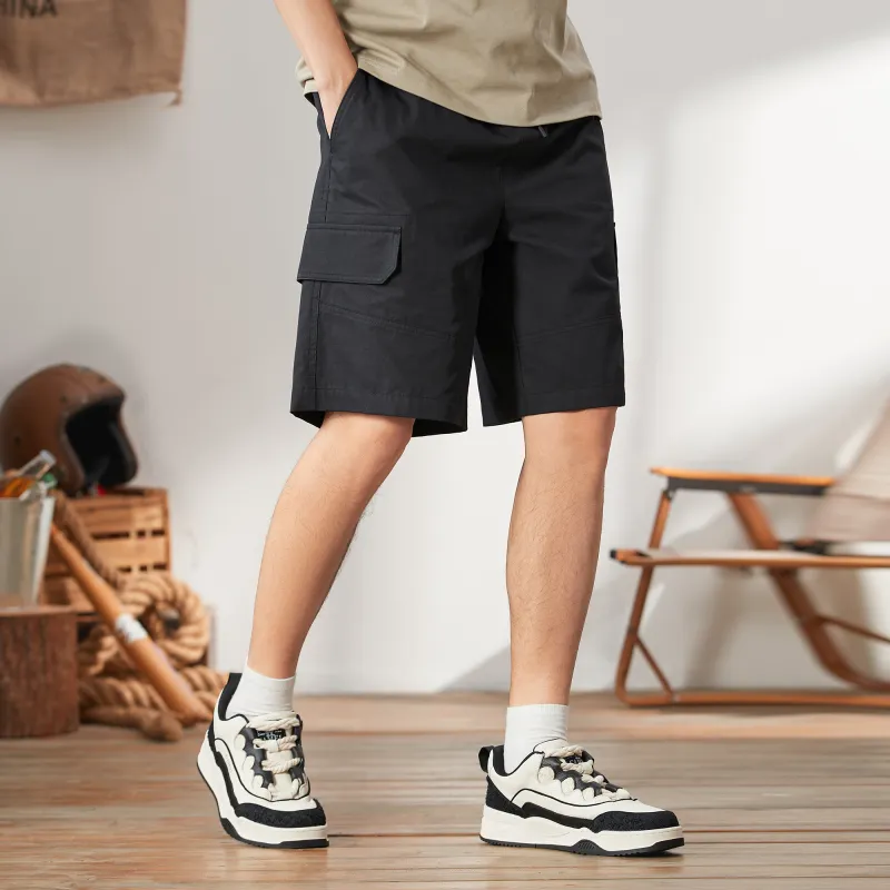 CAMEL Cargo Shorts Men-4