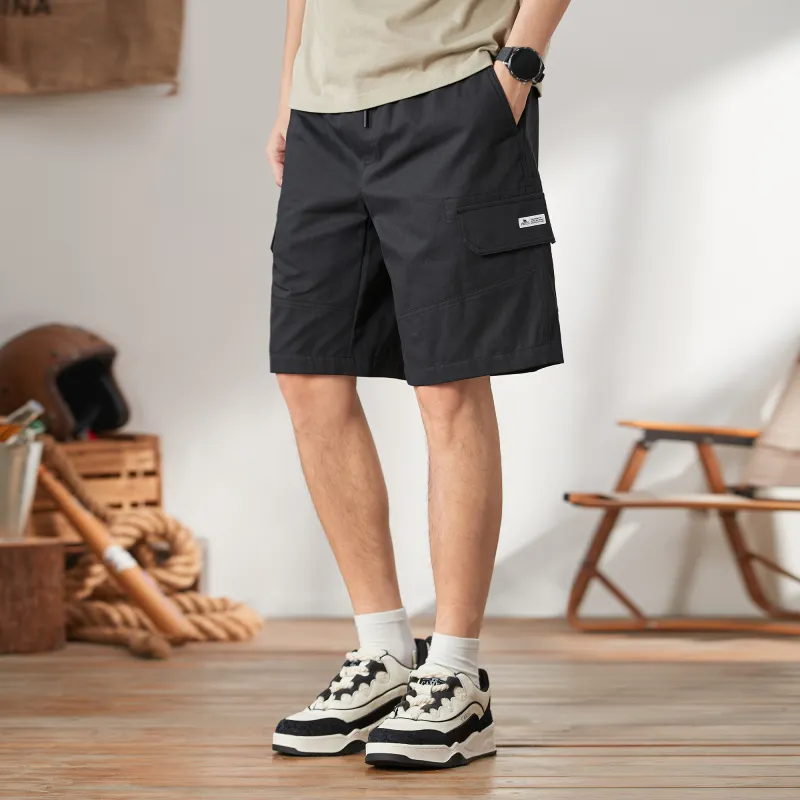 CAMEL Cargo Shorts Men-2