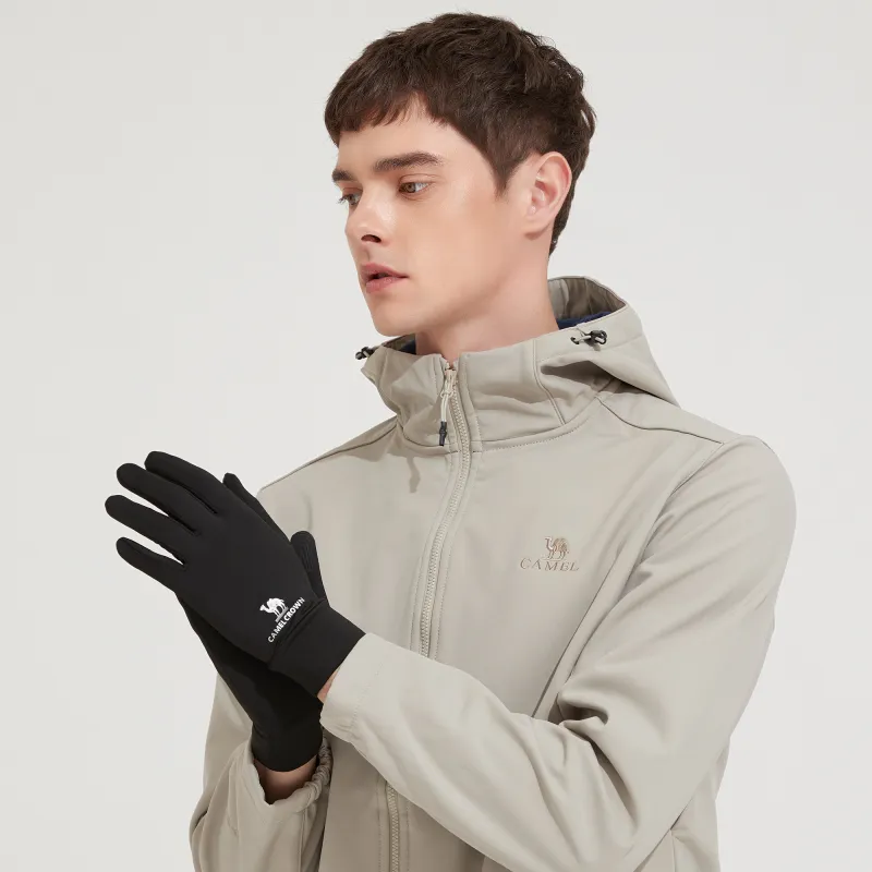 CAMEL Polyester Touchscreen Insulated For Cold Weather Sports Windproof Unisex-1