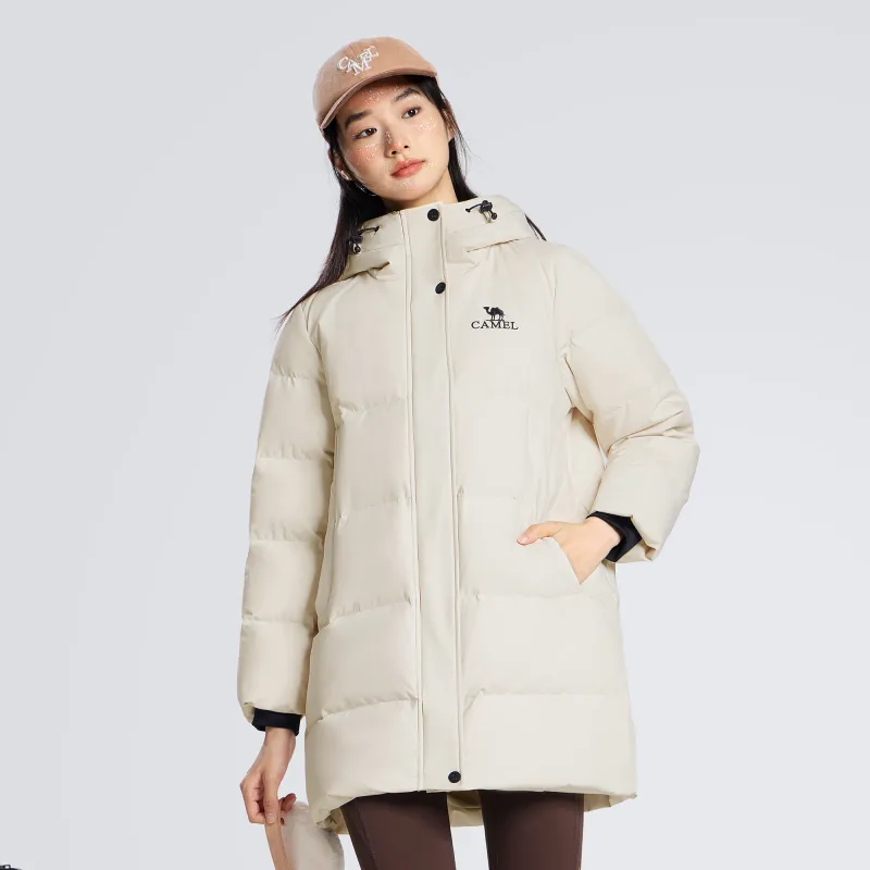 CAMEL Warm Fleece Series Down Jackets Women's-5