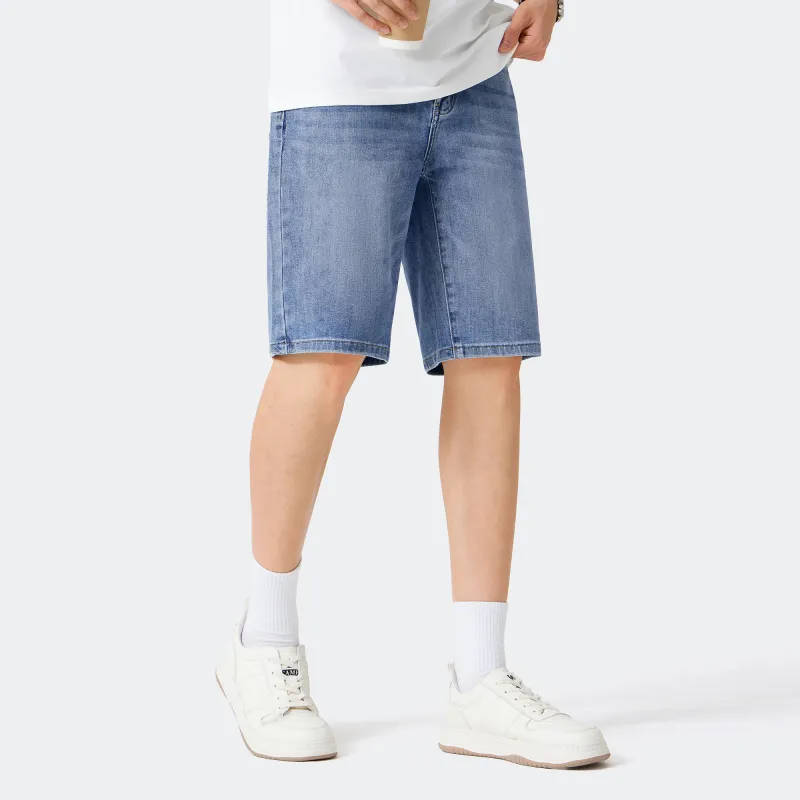 CAMEL Urban Function Series Denim Shorts Men Light Blue-4