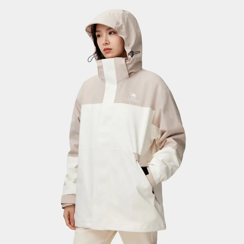 CAMEL 3 in 1 Fleece Liner Waterproof Windproof Breathable Abrasion Resistant Thermal Windbreaker Jacket Unisex-10
