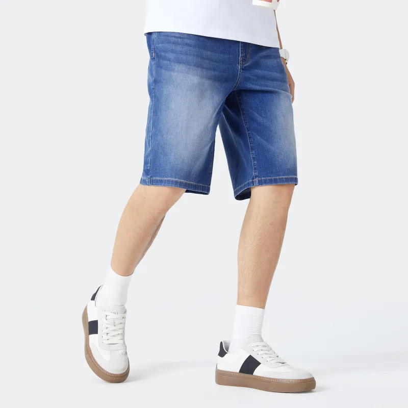 CAMEL Urban Function Series Denim Shorts Men Blue-7