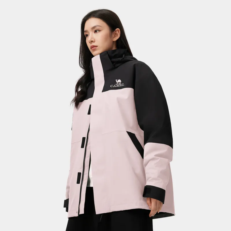 CAMEL 3 in 1 Fleece Liner Waterproof Windproof Breathable Abrasion Resistant Thermal Windbreaker Jacket Unisex-5
