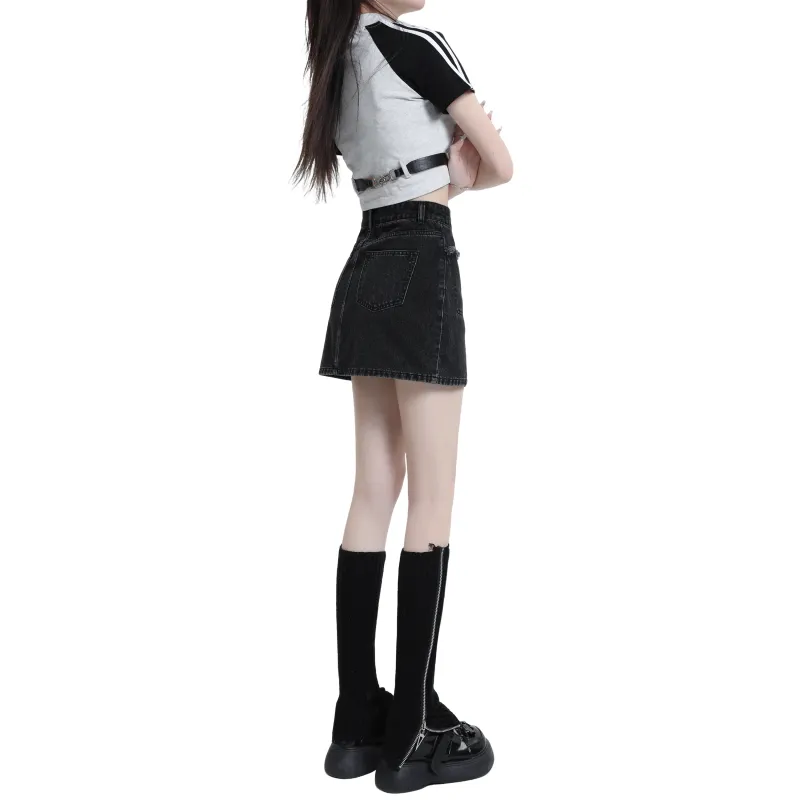 TBSM Denim Short Skirts Women's-1