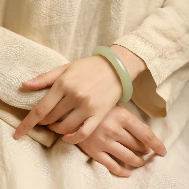 Atsuyama Bangles Green Jade Women's-1