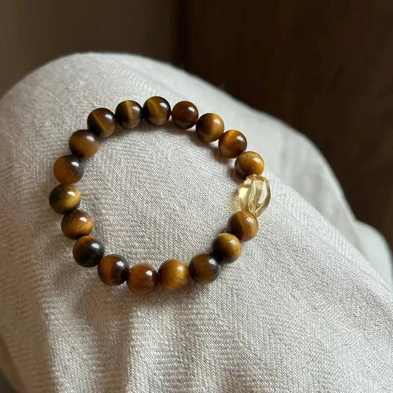 Atsuyama Tiger's Eye Stone Bracelets Unisex-4