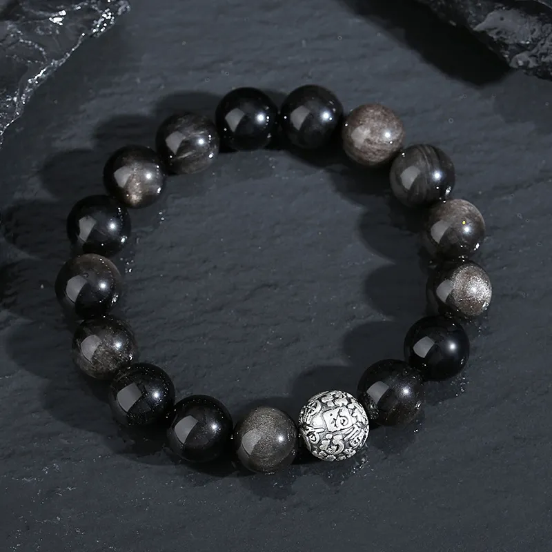 Atsuyama Obsidian Bracelets Unisex-4