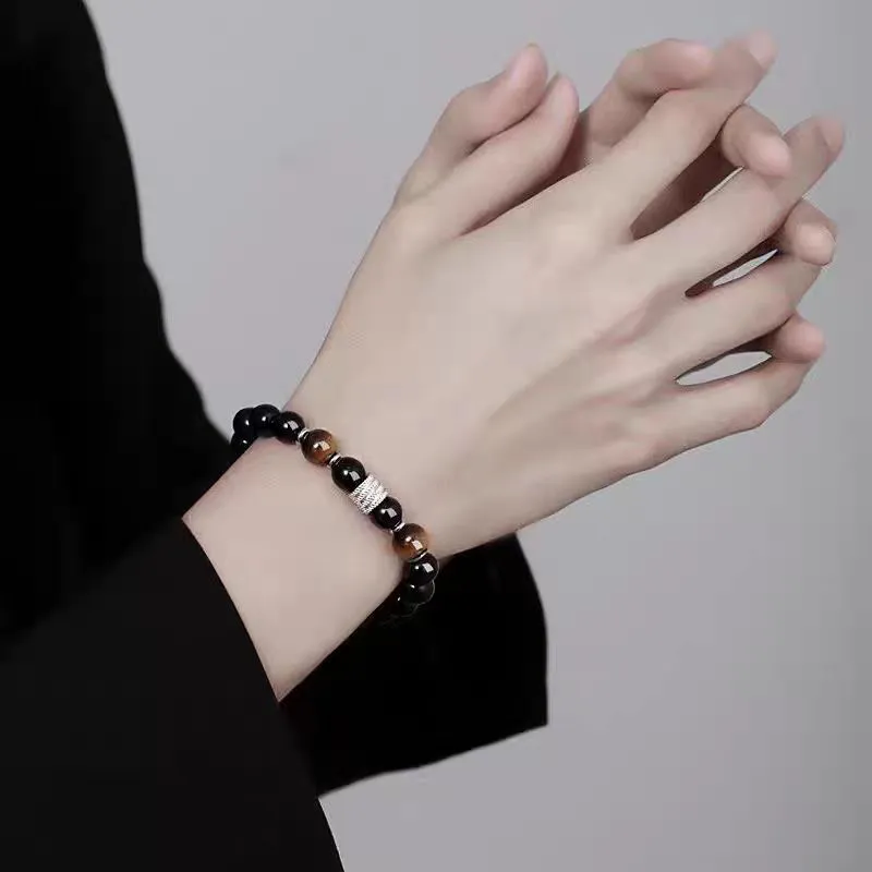 Atsuyama Obsidian Bracelets Unisex-1