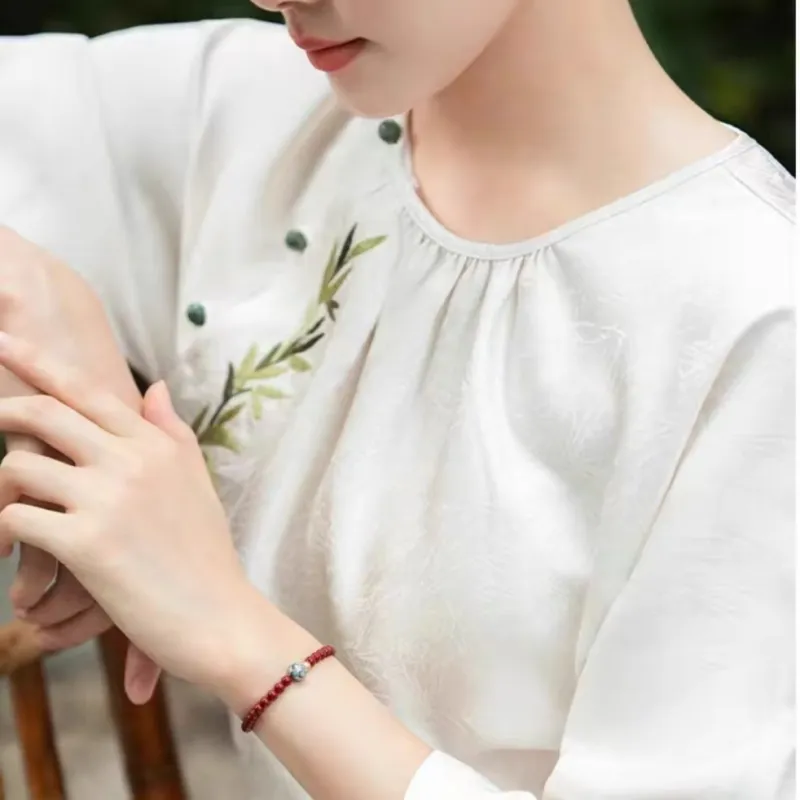 Atsuyama Reconstructed Cinnabar Bracelets Unisex-2