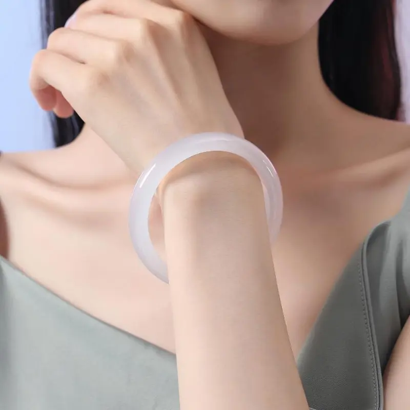 Atsuyama Chalcedony Jade Bangles Women's-1