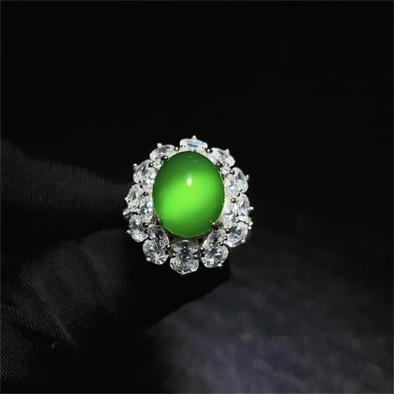 Atsuyama Chalcedony Jade Rings Women's-1