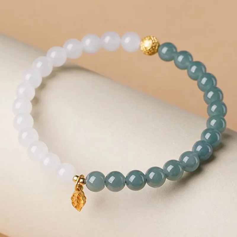 Atsuyama Bean Type Jadeite Bracelets Unisex-4