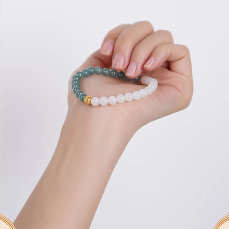 Atsuyama Bean Type Jadeite Bracelets Unisex-1