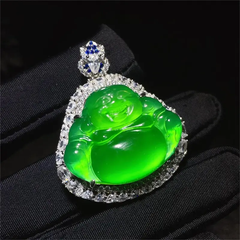 Atsuyama Chalcedony Jade Pendants Unisex-4