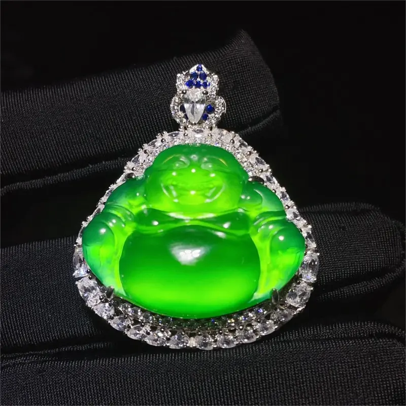 Atsuyama Chalcedony Jade Pendants Unisex-3