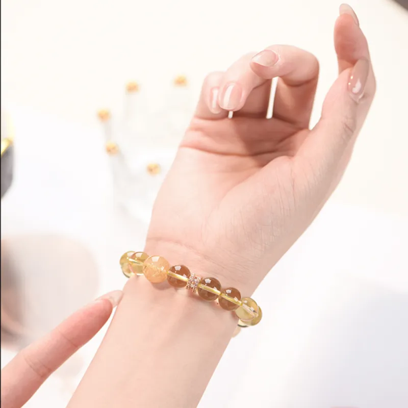Atsuyama Crystal Jade Bracelets Unisex-1