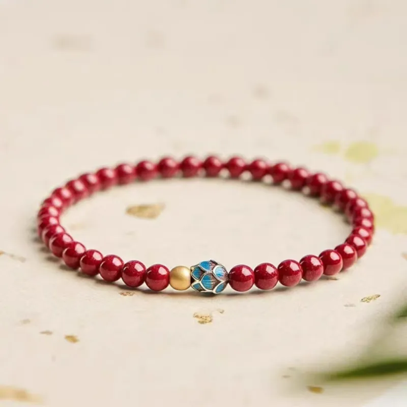 Atsuyama Reconstructed Cinnabar Bracelets Unisex-4