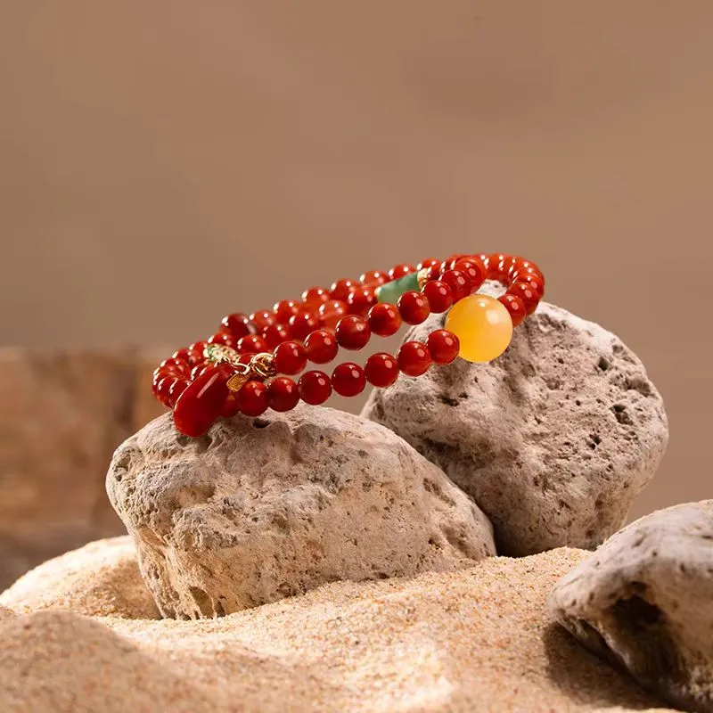 Atsuyama Southern Red Agate Bracelets Unisex-4