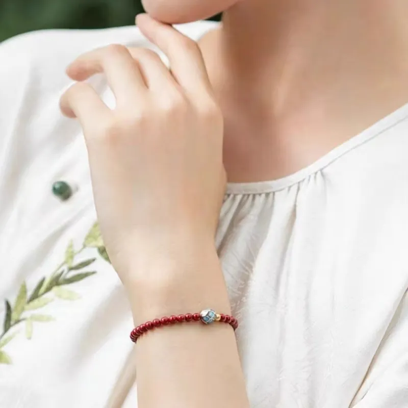Atsuyama Reconstructed Cinnabar Bracelets Unisex-3