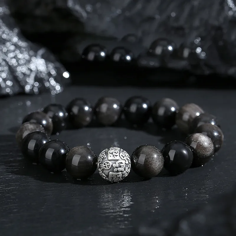 Atsuyama Obsidian Bracelets Unisex-1