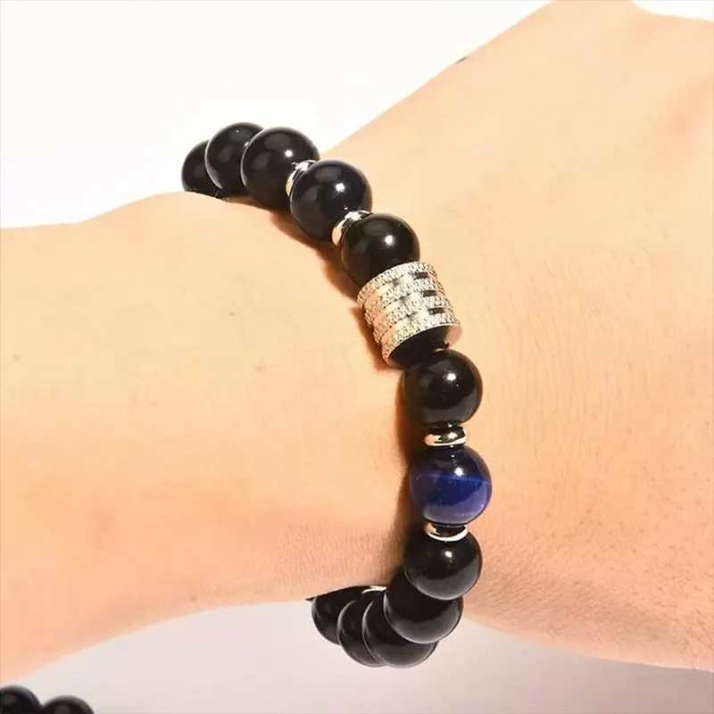 Atsuyama Obsidian Bracelets Unisex-11